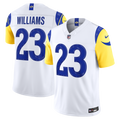 Los Angeles Rams Kyren Williams Nike White Vapor F.U.S.E. Stitched Limited Jersey product image 1, provided for visual