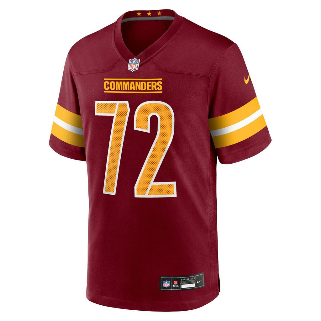 Washington Commanders Josh Conerly Jr. Nike Burgundy Team Game Jersey product image 2, provided for visual reference and
