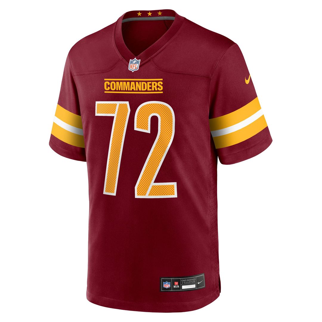 Washington Commanders Josh Conerly Jr. Nike Burgundy Team Game Jersey product image 2, provided for visual reference and