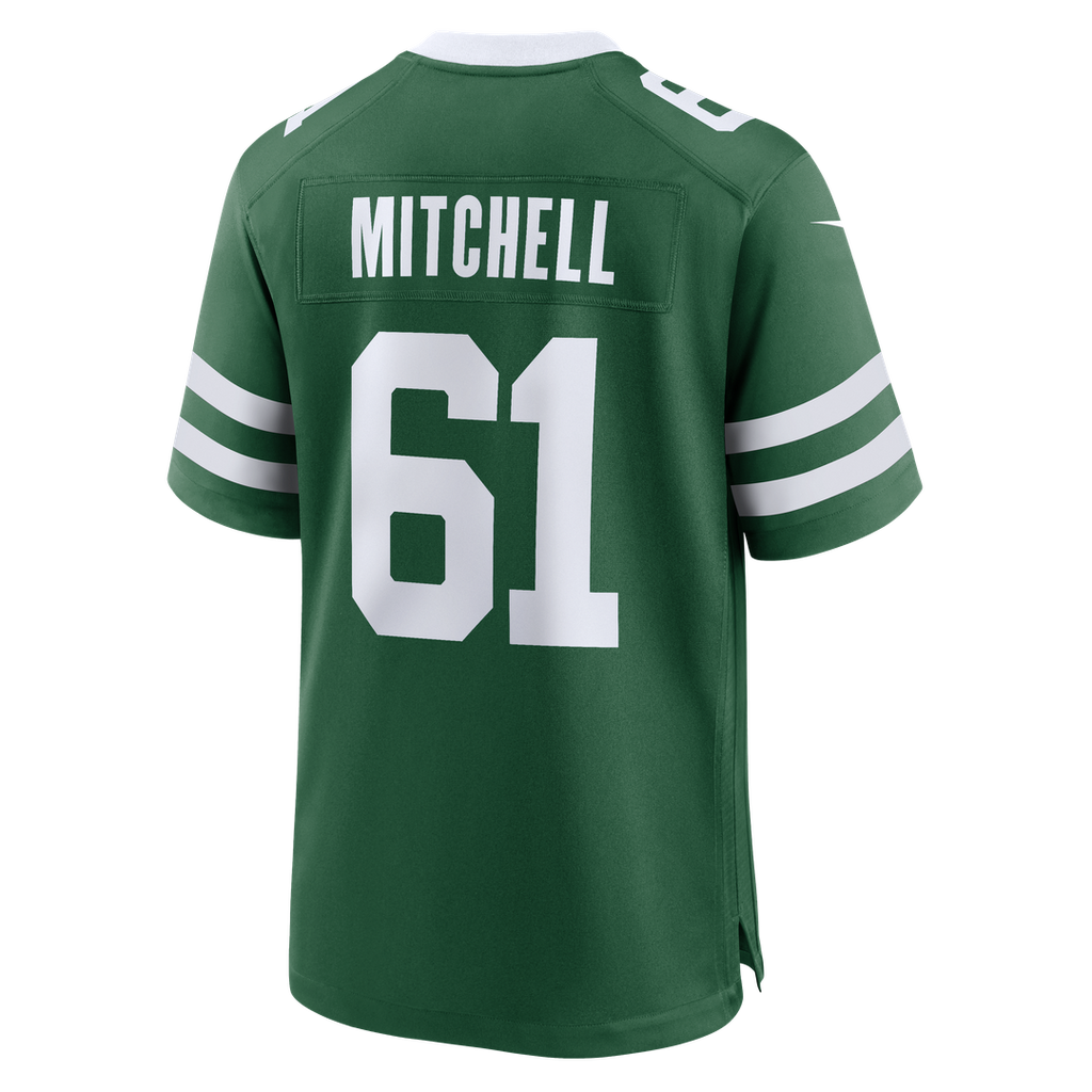 New York Jets Max Mitchell Nike Legacy Green Team Game Jersey product image 3, provided for visual reference and product