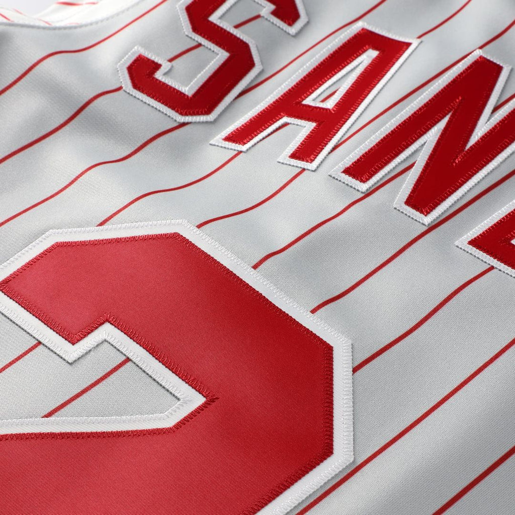 Cincinnati Reds Deion Sanders Mitchell & Ness Gray 1997 Authentic Jersey product image 5, provided for visual reference and