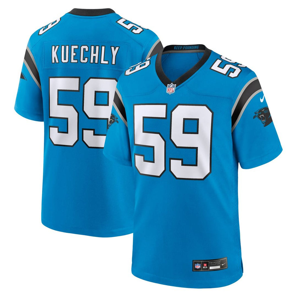 Carolina Panthers Luke Kuechly Nike Black Team Game Jersey product image 13, provided for visual reference and product