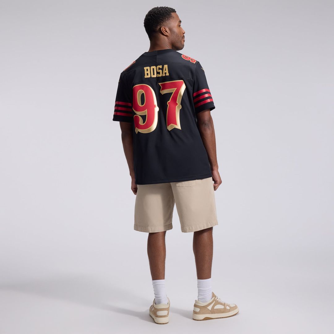 San Francisco 49ers Nick Bosa Nike Black Rivalries Collection Stitched Limited Jersey product image 5, provided for visual