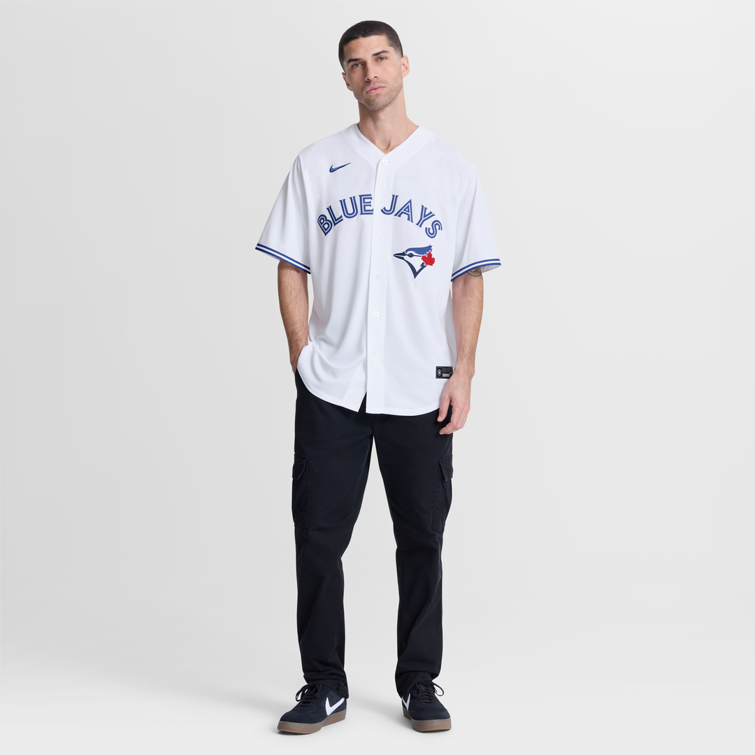 Toronto Blue Jays Shane Bieber Nike White Home Replica Jersey product image 4, provided for visual reference and product