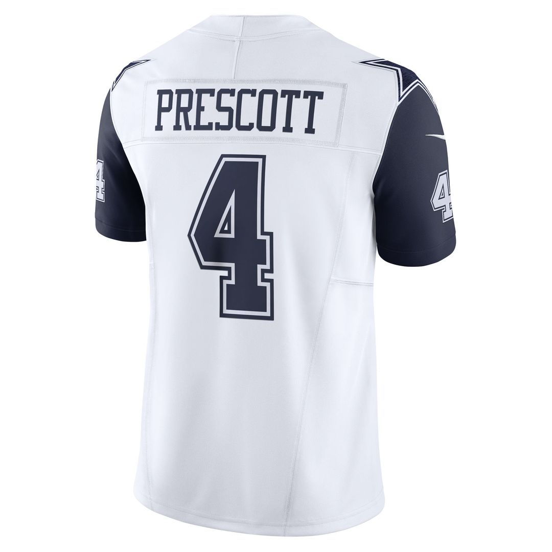 Dallas Cowboys Dak Prescott Nike Navy Vapor F.U.S.E. Limited Jersey product image 9, provided for visual reference and