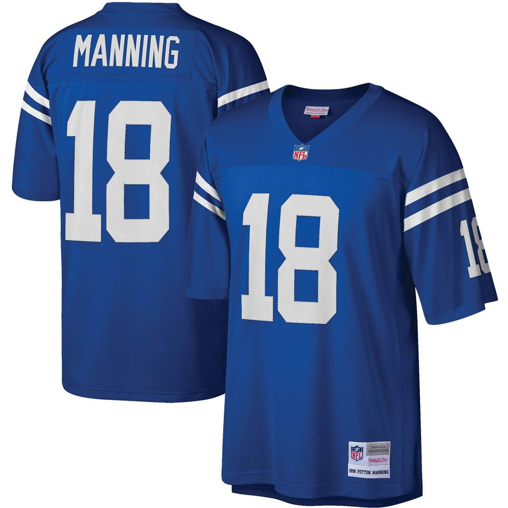 Indianapolis Colts Peyton Manning Mitchell & Ness Royal Legacy Replica Jersey product image 4, provided for visual reference