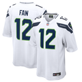 Seattle Seahawks 12s Nike White Game Jersey product image 1, provided for visual reference and product detail review
