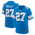Detroit Lions Arthur Maulet Nike Blue Team Game Jersey product image 1, provided for visual reference and product detail