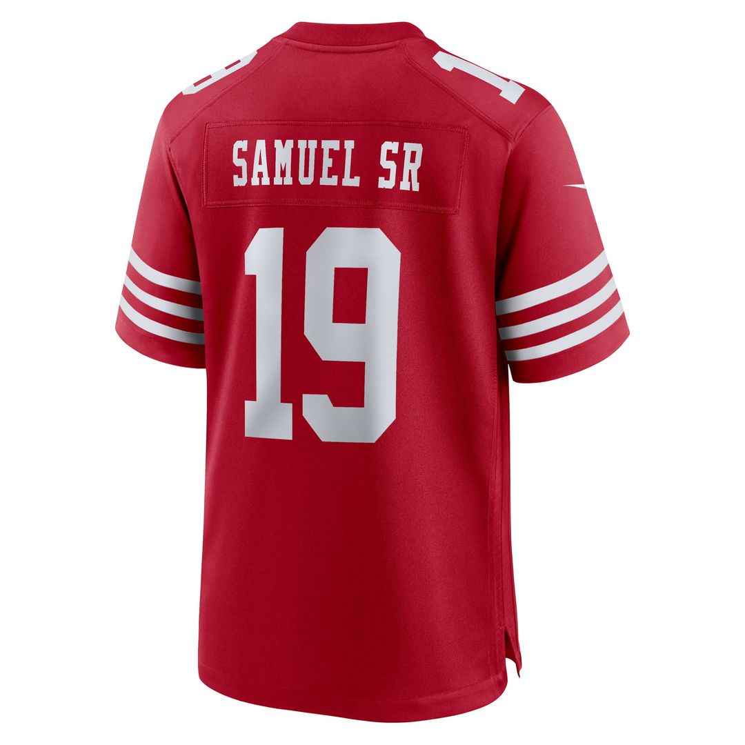 San Francisco 49ers Deebo Samuel Sr Nike Scarlet Team Game Jersey product image 13, provided for visual reference and