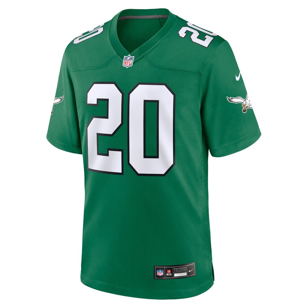 Philadelphia Eagles Brian Dawkins Nike Kelly Green Alternate Retired Player Game Jersey product image 2, provided for visual