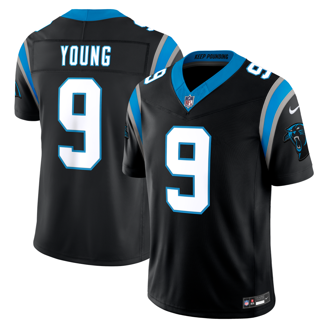 Carolina Panthers Bryce Young Nike Blue Alternate Vapor F.U.S.E. Stitched Limited Jersey product image 7, provided for