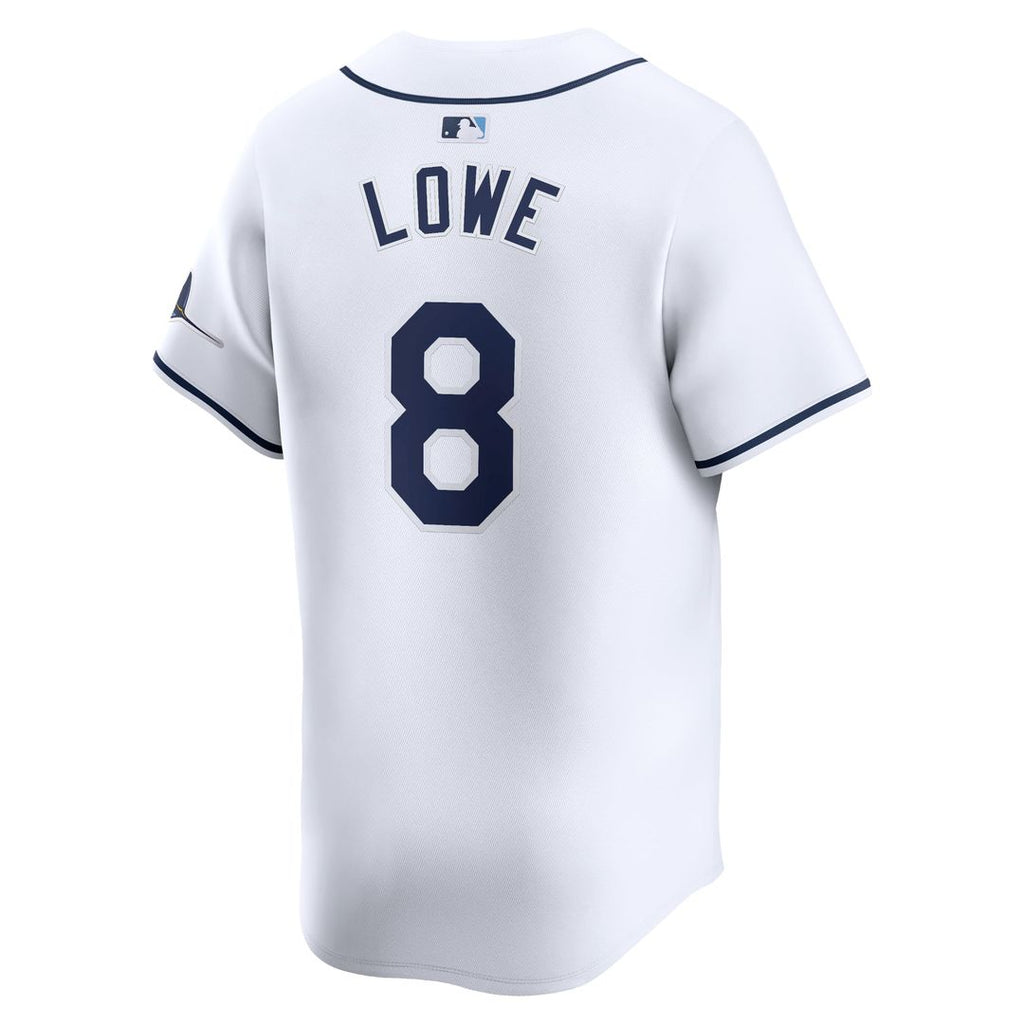 Tampa Bay Rays Brandon Lowe Nike White Home Limited Player Jersey product image 3, provided for visual reference and product