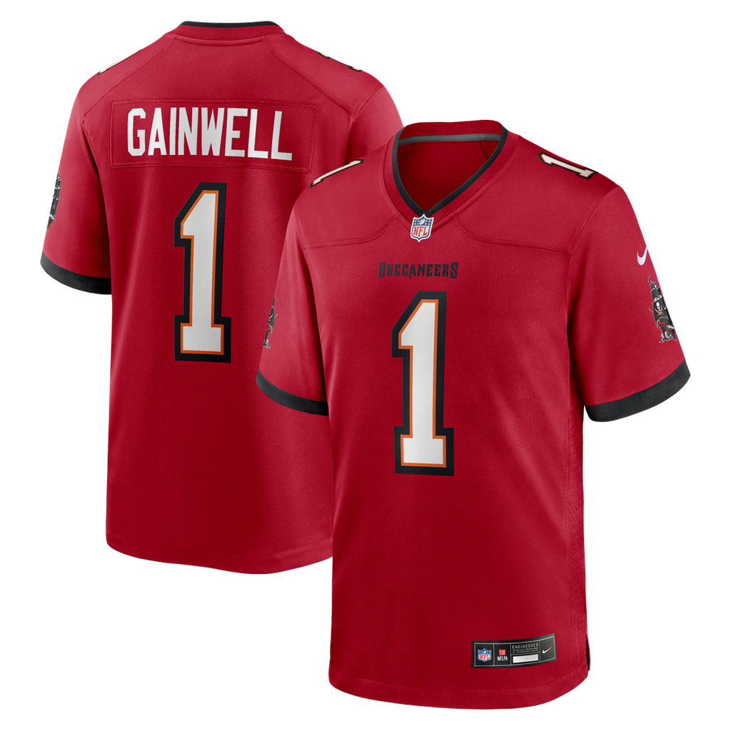 Tampa Bay Buccaneers Kenneth Gainwell Nike Red Team Game Jersey product image 1, provided for visual reference and product