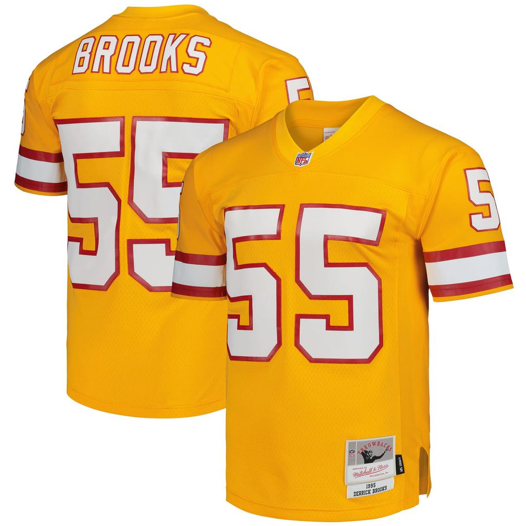 Tampa Bay Buccaneers Derrick Brooks Mitchell & Ness Red Legacy Replica Jersey product image 7, provided for visual reference