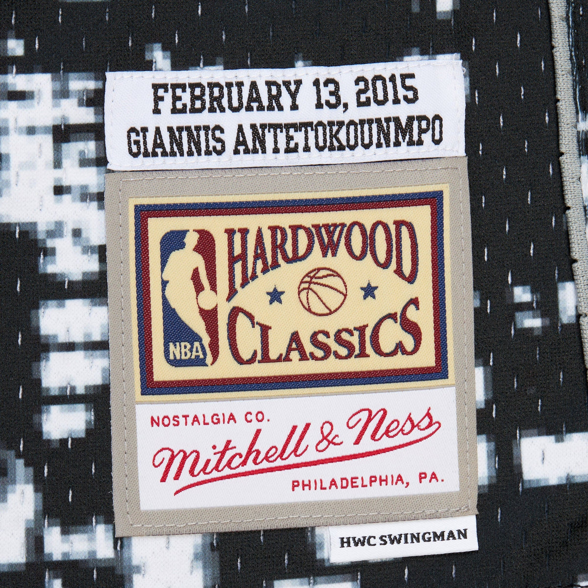 NBA All-Star Mitchell & Ness Swingman Jersey Giannis Antetokounmpo 2015 product image 6, provided for visual reference and