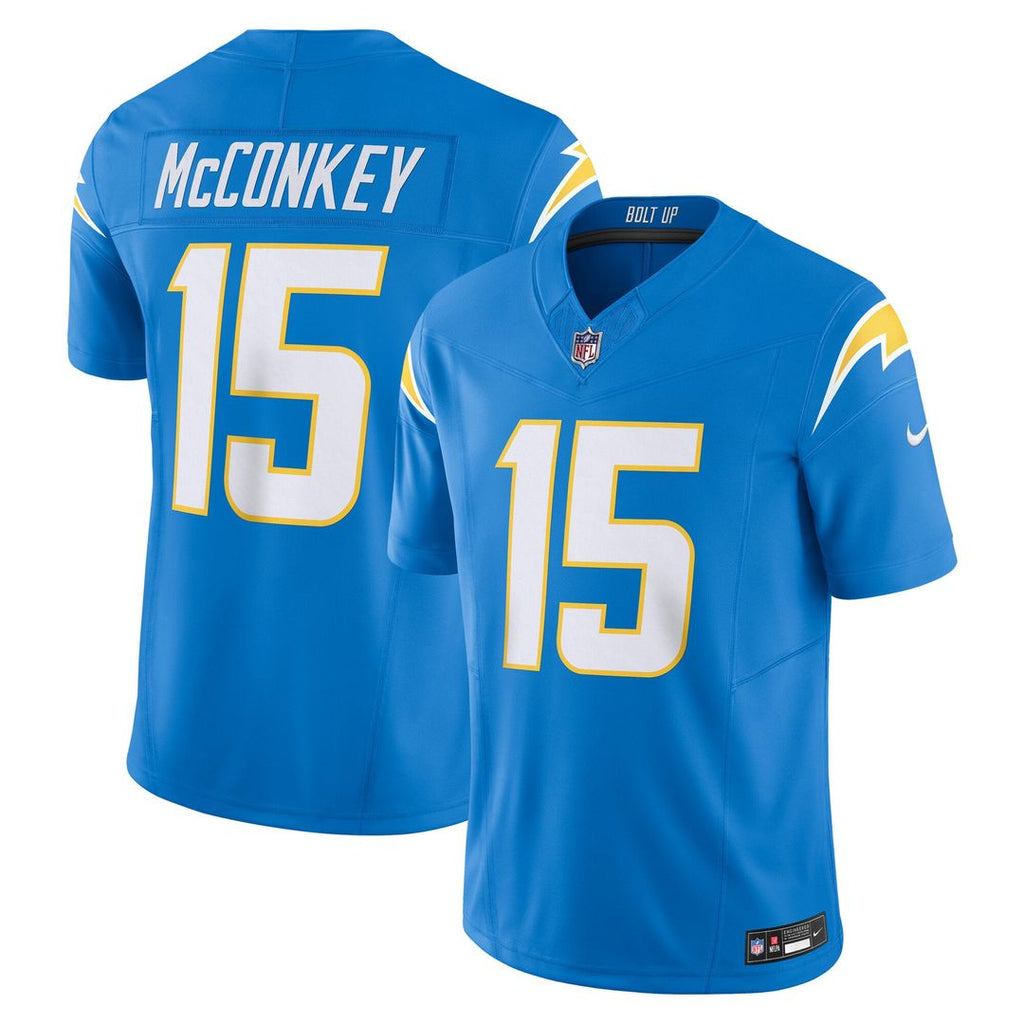 Los Angeles Chargers Ladd McConkey Nike Powder Blue Team Vapor F.U.S.E. Limited Jersey product image 1, provided for visual