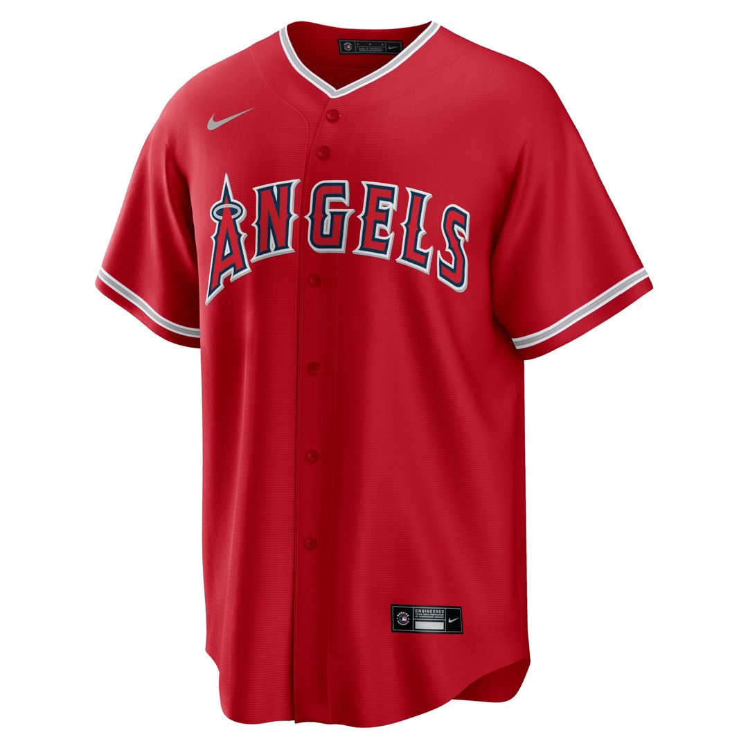 Los Angeles Angels Nike Red Alternate Replica Team Jersey product image 2, provided for visual reference and product detail