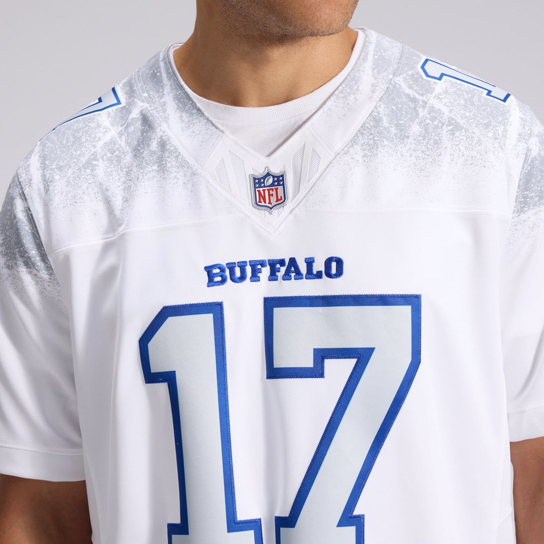 Buffalo Bills Josh Allen Nike White Rivalries Collection Stitched Limited Jersey product image 8, provided for visual