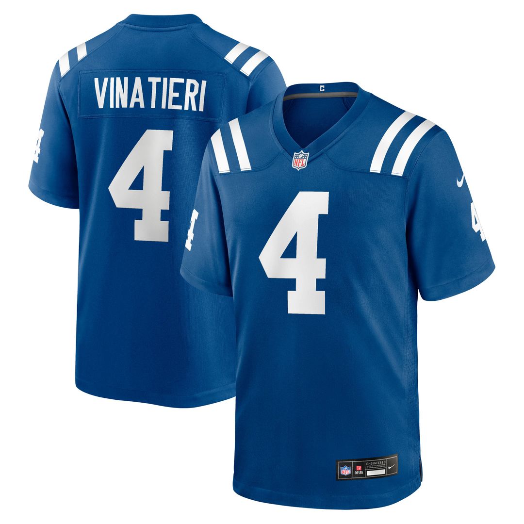 Indianapolis Colts Adam Vinatieri Nike Royal Team Retired Game Jersey product image 1, provided for visual reference and