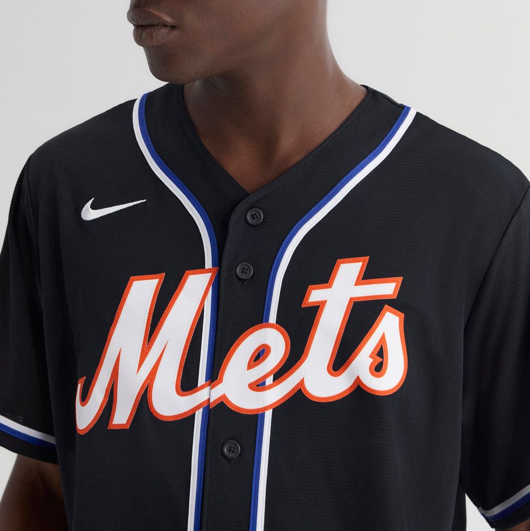 New York Mets Juan Soto Nike Fashion Replica Black Out Jersey product image 8, provided for visual reference and product
