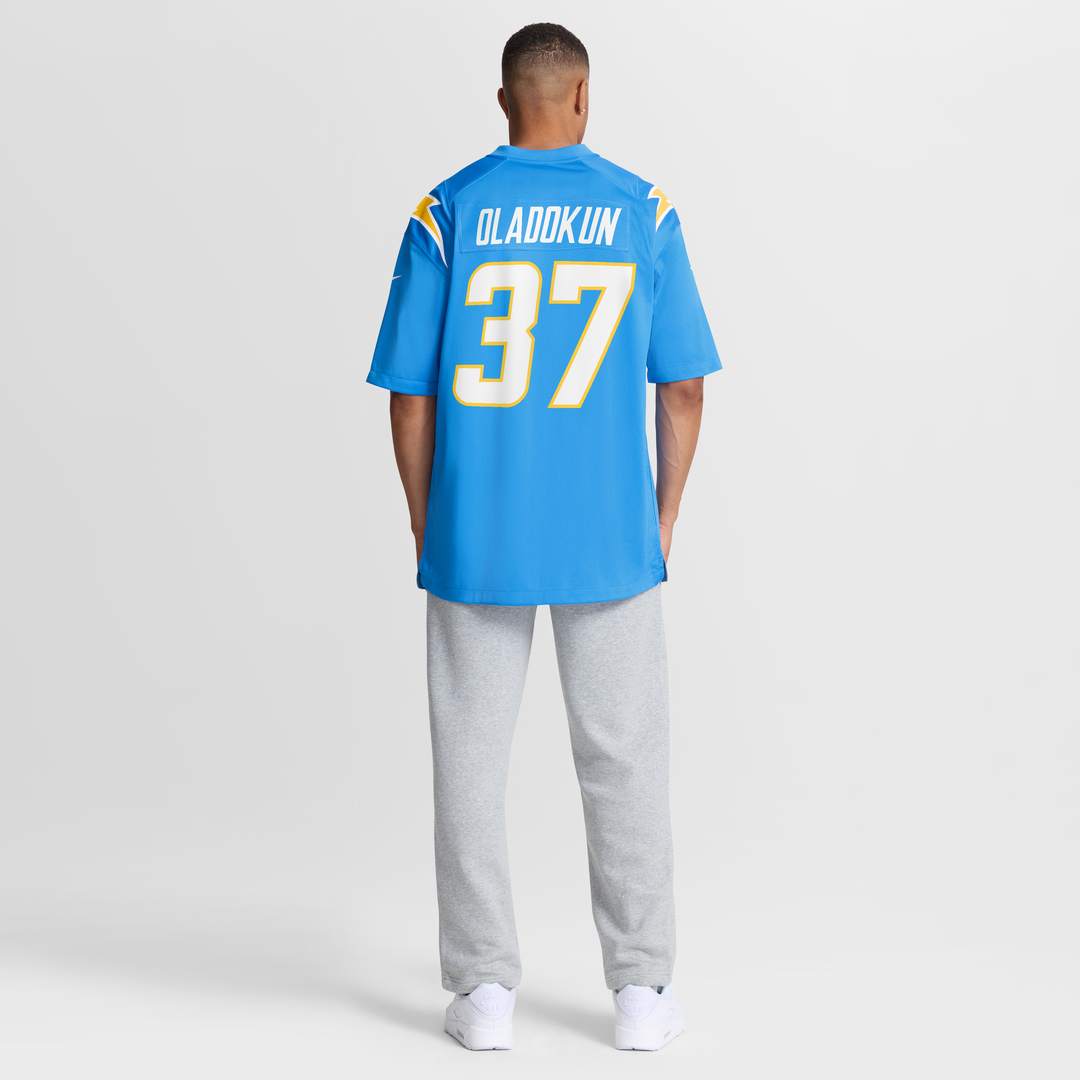 Los Angeles Chargers Jordan Oladokun Nike Powder Blue Team Game Jersey product image 8, provided for visual reference and
