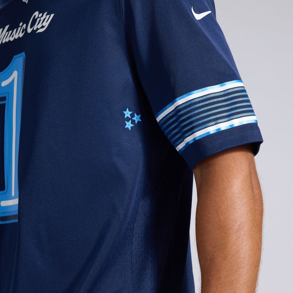 Tennessee Titans Cameron Ward Nike Navy 2026 Rivalries Collection Game Jersey product image 12, provided for visual
