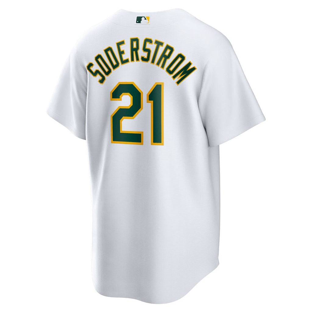 Athletics Tyler Soderstrom Nike White Home Replica Jersey product image 3, provided for visual reference and product detail