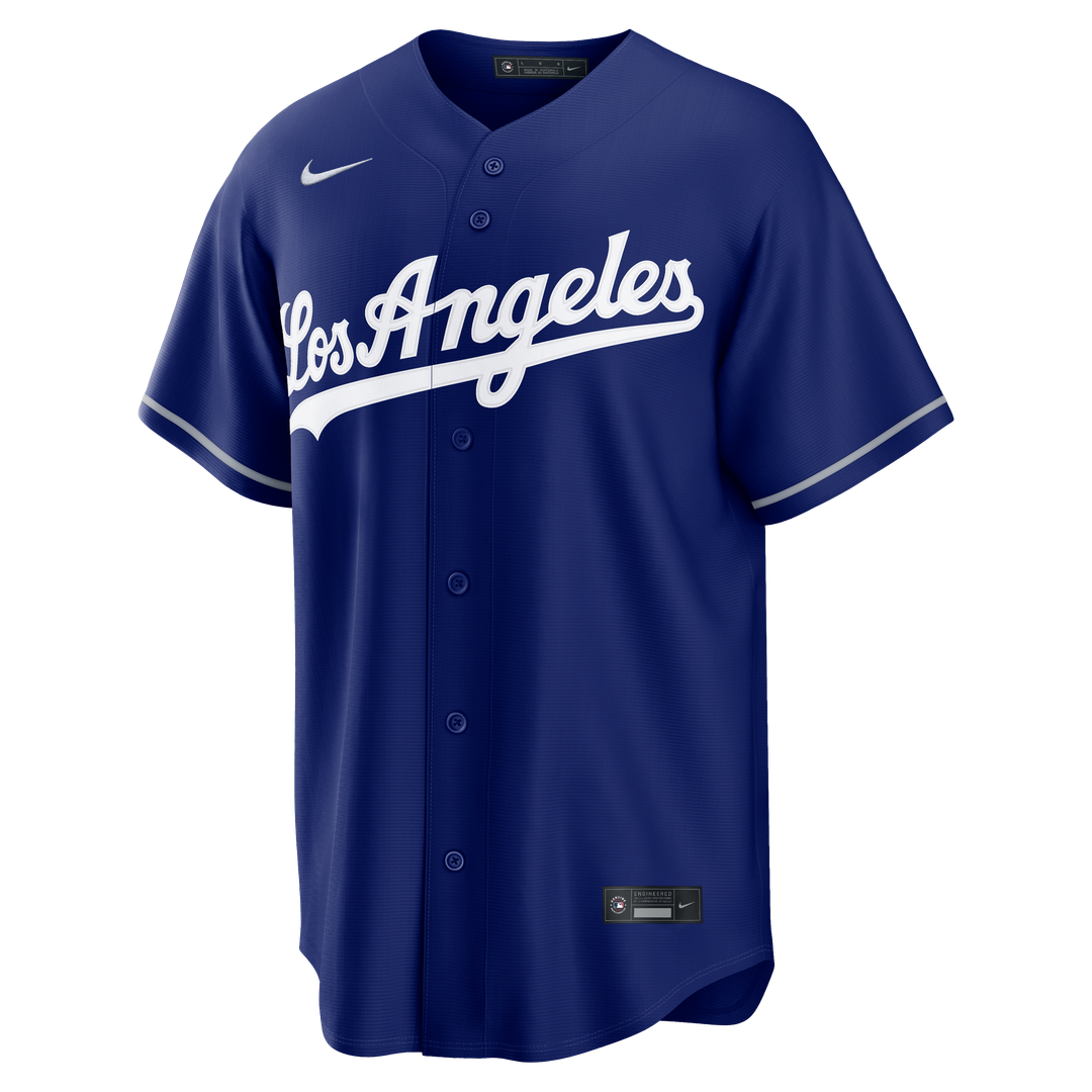 Los Angeles Dodgers Nike White Home Replica Custom Jersey product image 8, provided for visual reference and product detail
