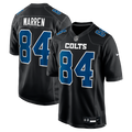 Indianapolis Colts Tyler Warren Nike Carbon Black Fashion Game Jersey product image 1, provided for visual reference and