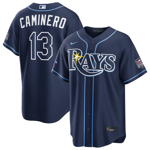 2026 All-Star Game Tampa Bay Rays Junior Caminero Nike Navy Replica Jersey product image 1, provided for visual reference
