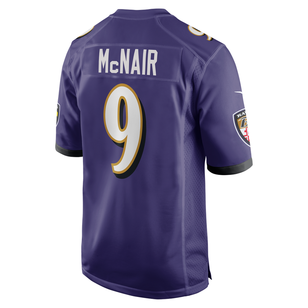 Baltimore Ravens Steve McNair Nike Purple Game Retired Player Jersey product image 3, provided for visual reference and