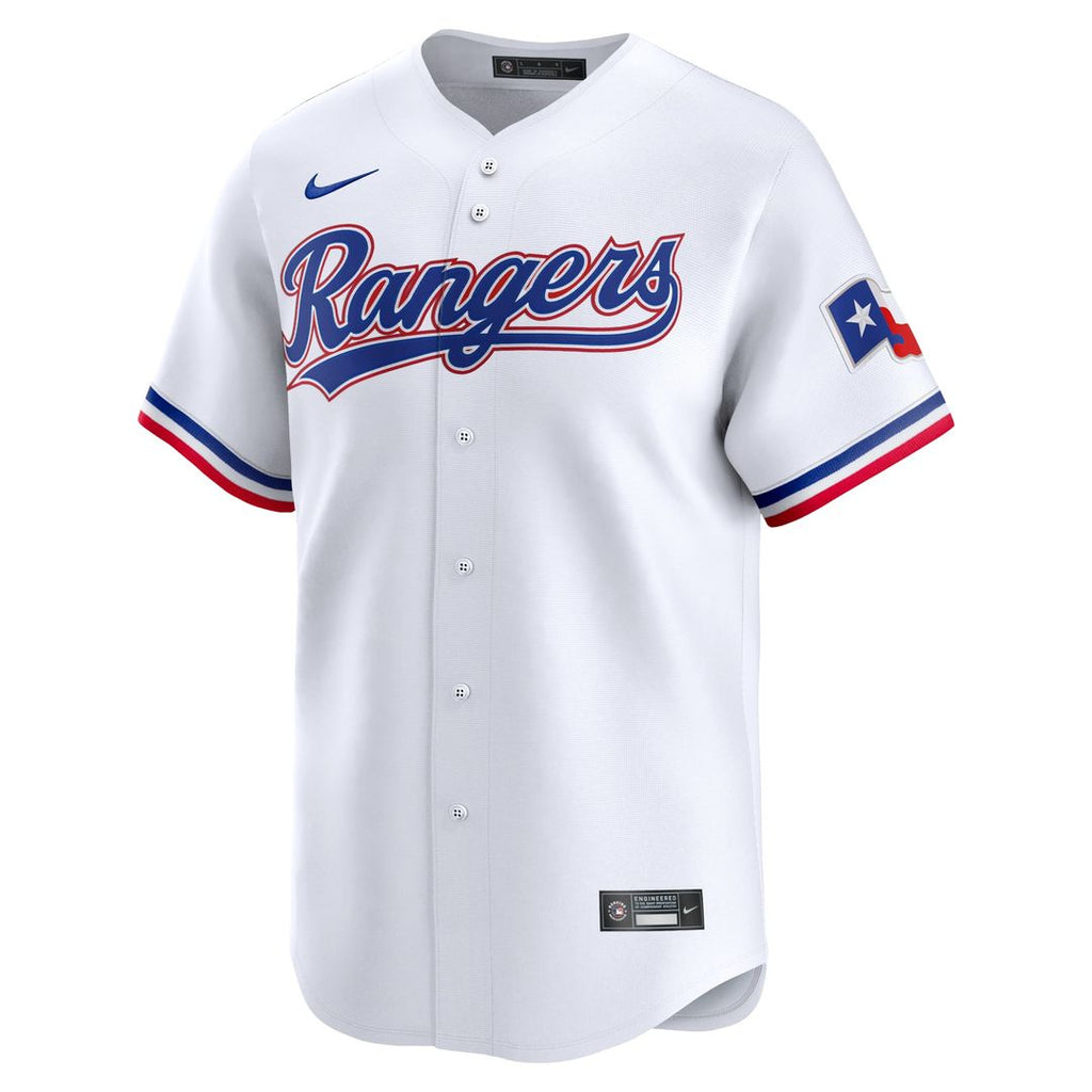 Texas Rangers Josh Jung Nike White Home Limited Player Jersey product image 2, provided for visual reference and product