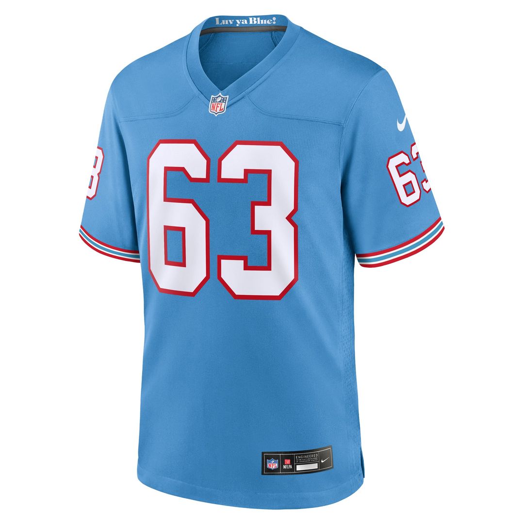 Tennessee Titans Mike Munchak Nike Light Blue Retired Player Alternate Game Jersey product image 2, provided for visual