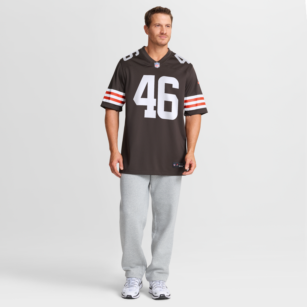 Cleveland Browns Don Fleming Nike Brown Retired Player Jersey product image 7, provided for visual reference and product