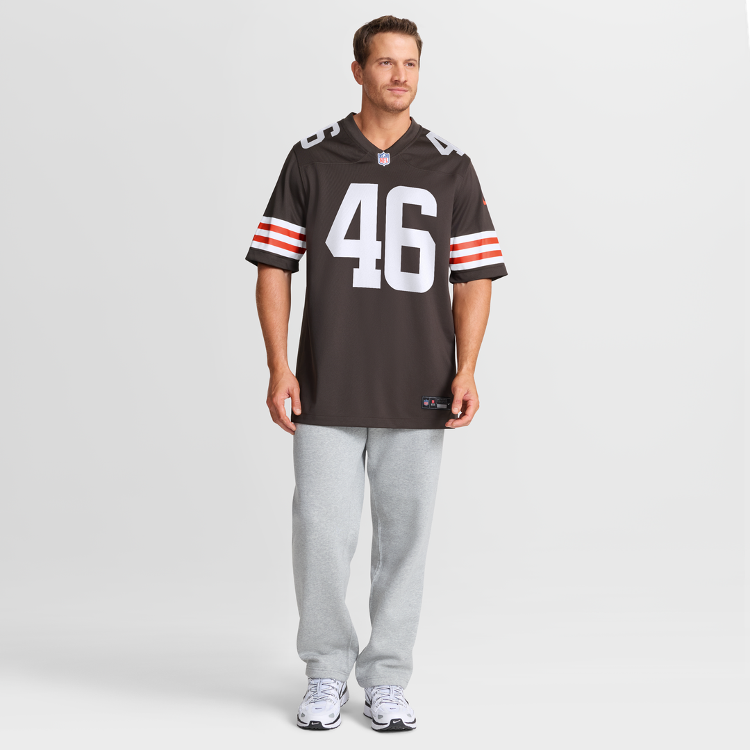 Cleveland Browns Don Fleming Nike Brown Retired Player Jersey product image 7, provided for visual reference and product