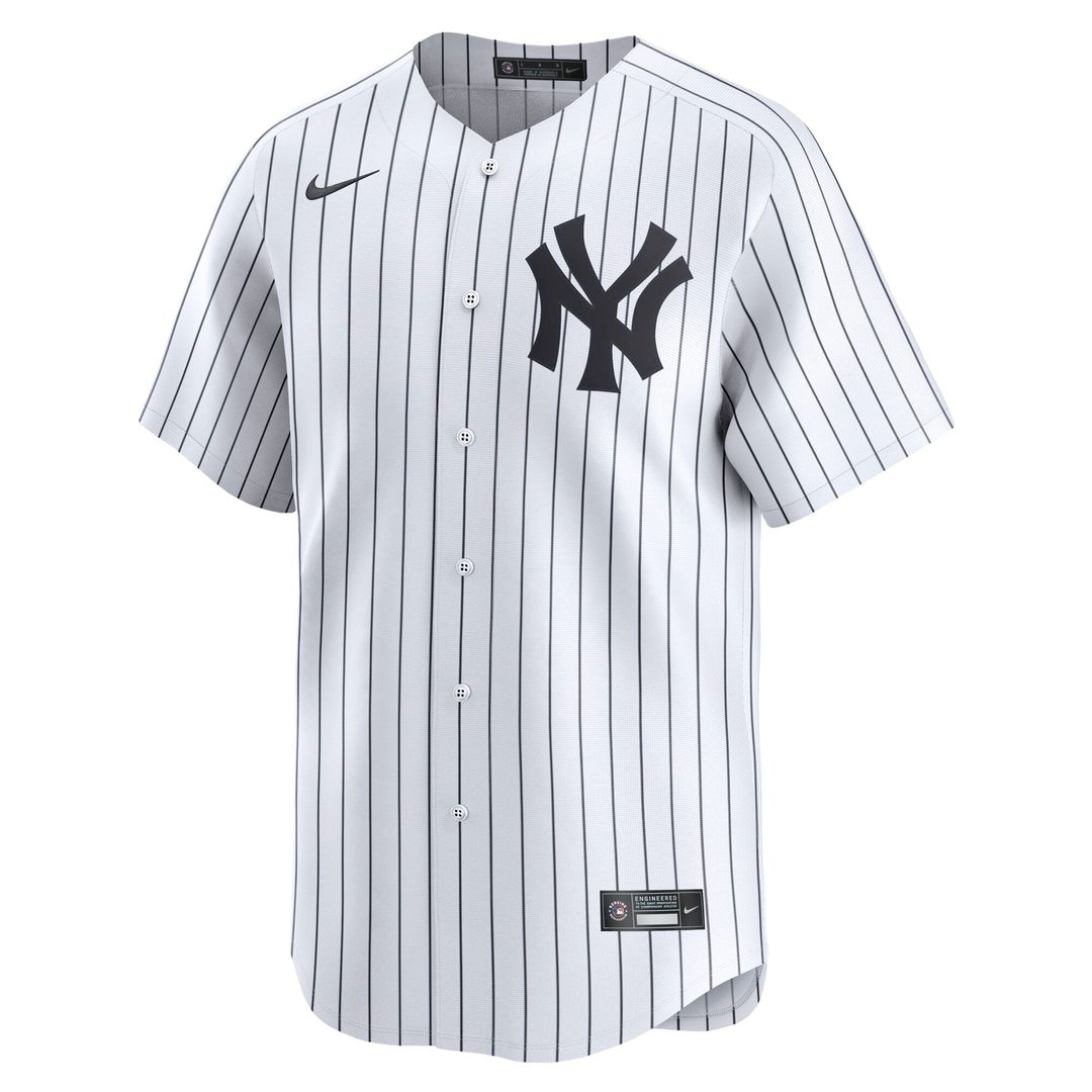 New York Yankees Giancarlo Stanton Nike White Home Limited Player Jersey product image 2, provided for visual reference and