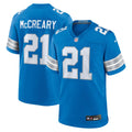Detroit Lions Roger McCreary Nike Blue Team Game Jersey product image 1, provided for visual reference and product detail