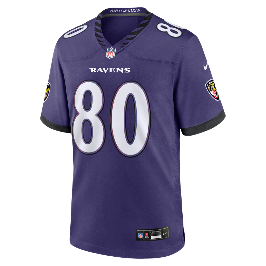 Baltimore Ravens Durham Smythe Nike Purple Team Game Jersey product image 2, provided for visual reference and product