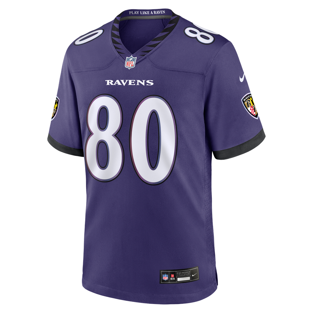 Baltimore Ravens Durham Smythe Nike Purple Team Game Jersey product image 2, provided for visual reference and product