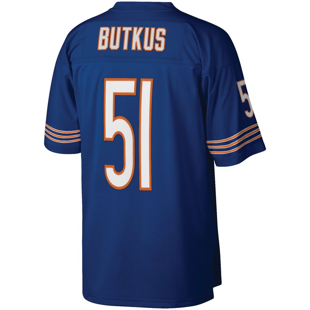 Chicago Bears Dick Butkus Mitchell & Ness Navy Retired Player Legacy Replica Jersey product image 3, provided for visual