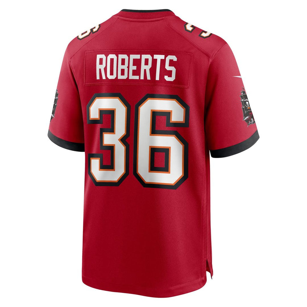 Tampa Bay Buccaneers JJ Roberts Nike Red Team Game Jersey product image 3, provided for visual reference and product detail