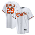 Baltimore Orioles Samuel Basallo Nike White Replica Player Jersey product image 1, provided for visual reference and product