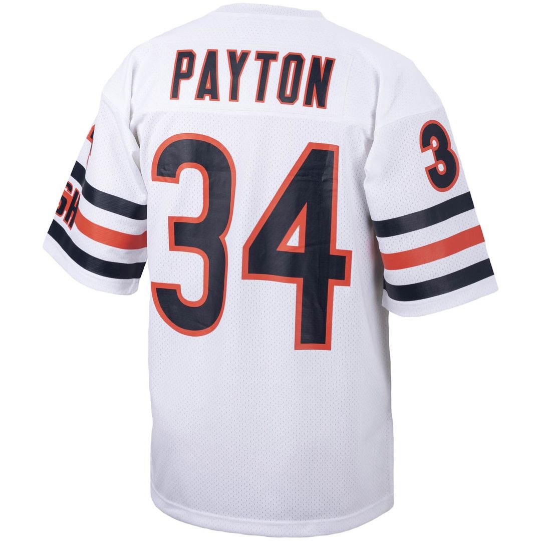 Chicago Bears Walter Payton Mitchell & Ness White Big & Tall 1985 Retired Player Replica Jersey product image 3, provided