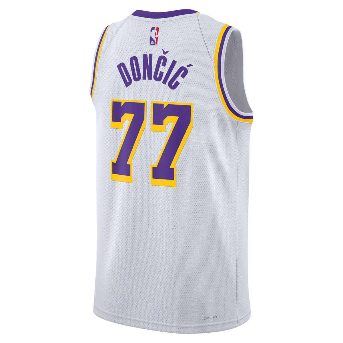 Los Angeles Lakers Nike Association Swingman Jersey - Luka Doncic - Unisex product image 4, provided for visual reference