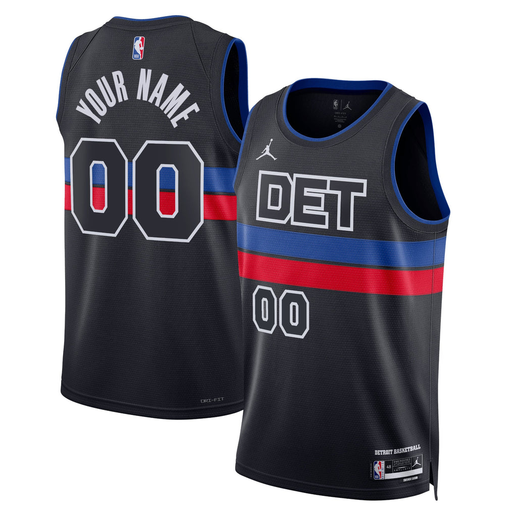 Detroit Pistons Jordan Statement Swingman Jersey - Custom - Unisex product image 1, provided for visual reference and