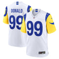 Los Angeles Rams Aaron Donald Nike White Game Jersey product image 1, provided for visual reference and product detail review
