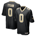 New Orleans Saints Jordyn Tyson Nike Black Team Game Jersey product image 1, provided for visual reference and product