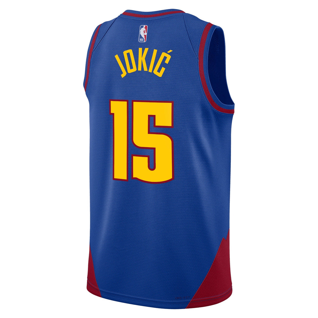Denver Nuggets Jordan Statement Edition Swingman Jersey - Blue - Nikola Jokic - Unisex product image 3, provided for visual