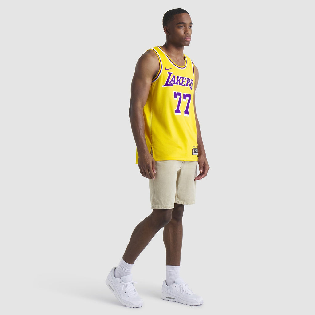 Los Angeles Lakers Nike Icon Swingman Jersey - Luka Doncic - Unisex product image 6, provided for visual reference and