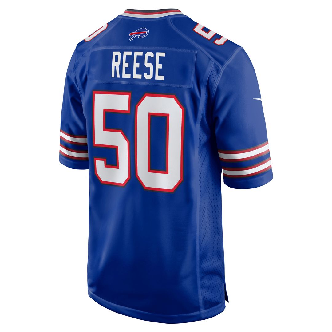 Buffalo Bills Otis Reese Nike Royal Team Game Jersey product image 5, provided for visual reference and product detail review